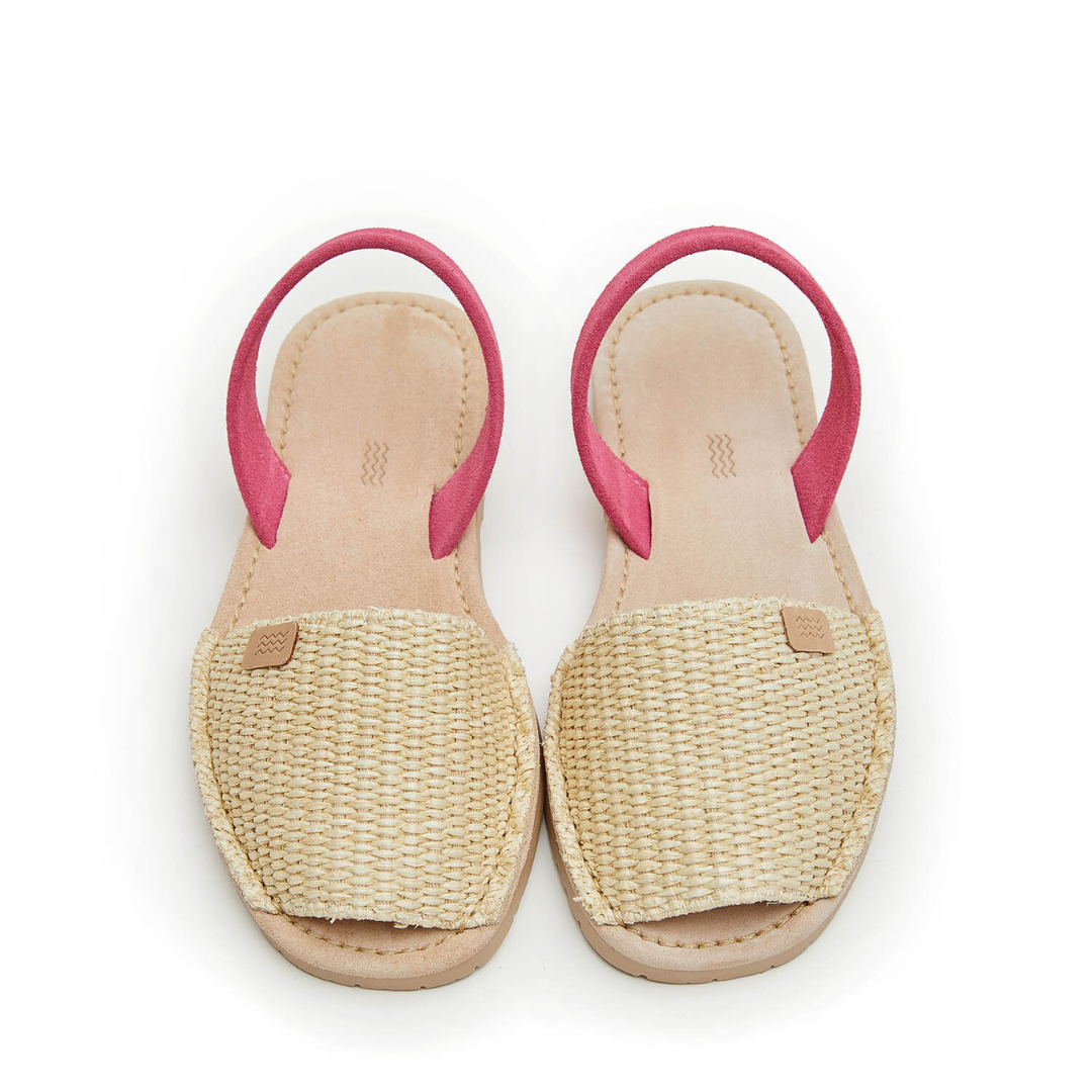 Flat Avarcas | Rafia (Padded)