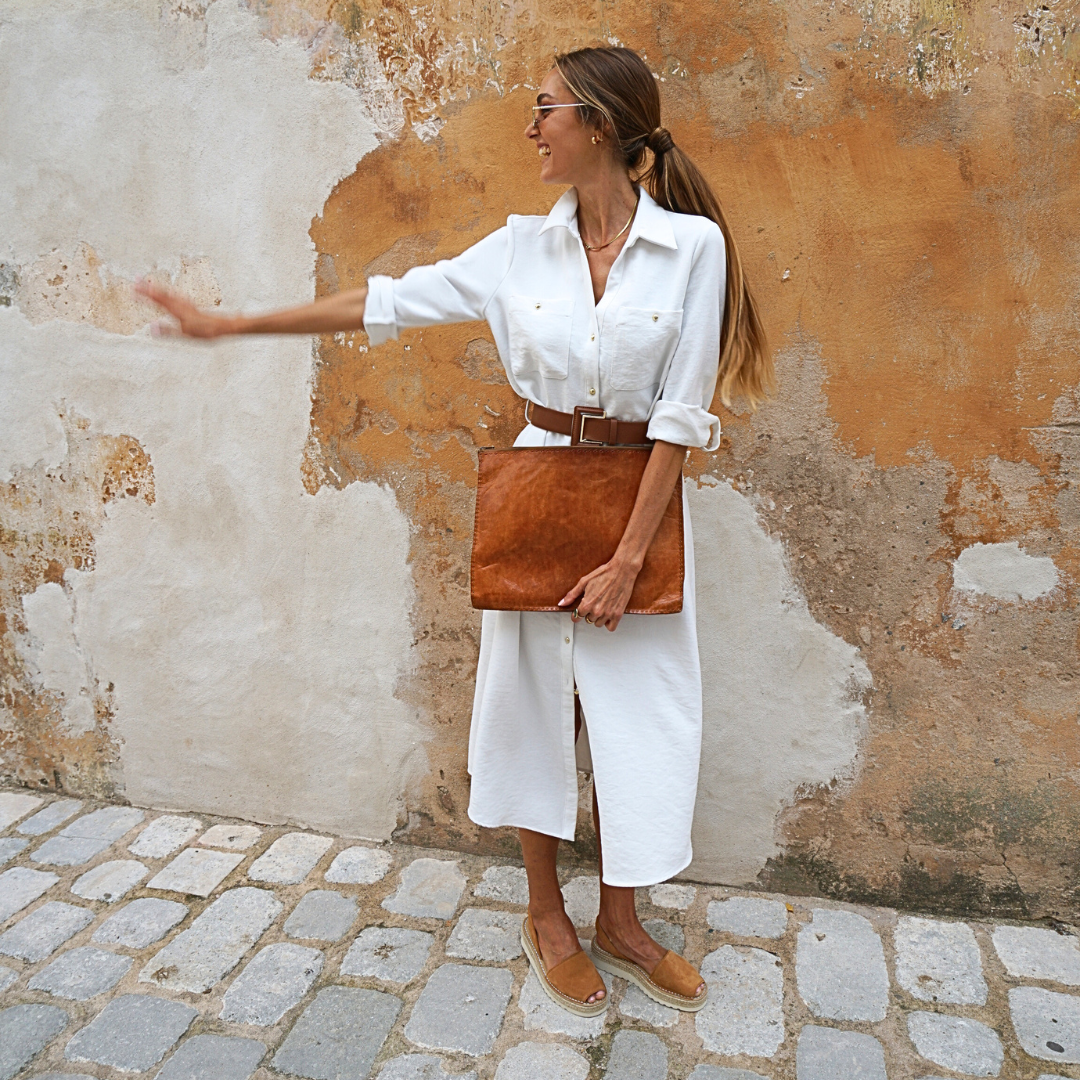 Petit Barcelona Suede Leather Toffee Platforms