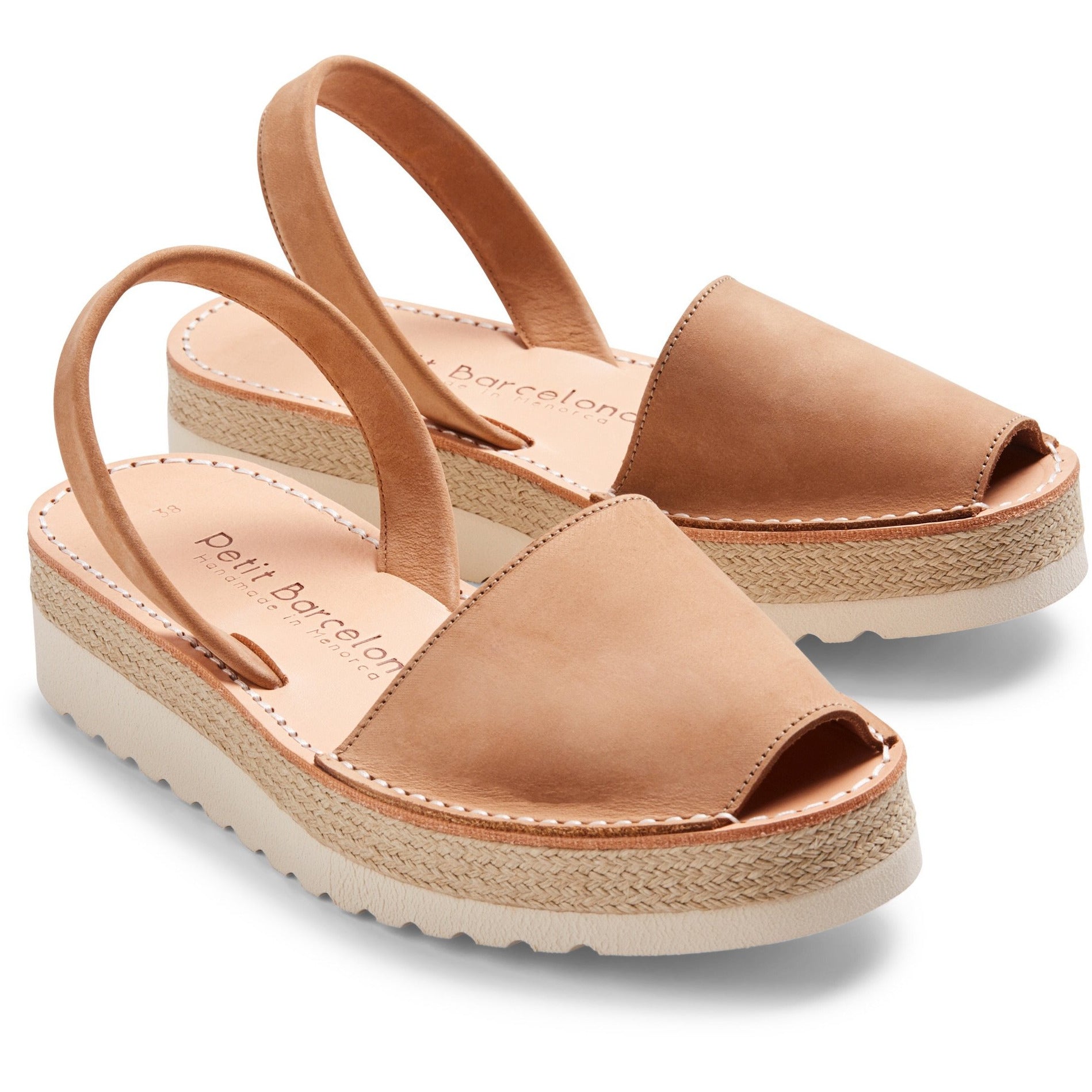 Platform Avarcas | Tan Nubuck - PetitBarcelona